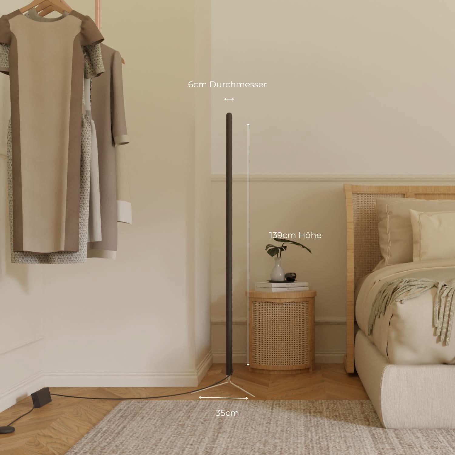 Levana designer floor lamp